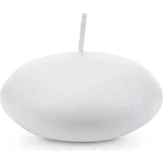 4 stk. Flydende Lys Hvid Mat 8 cm – Skab romantik med elegant svæv.