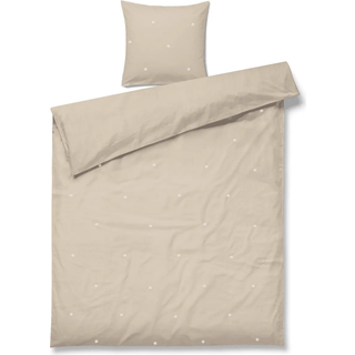 Juna Daisy sengetøj 200x220 cm Sand-hvid