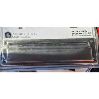 Arkitektoniske postkasser st?lpost Slot tilbeh?r Satin Nickel MS00SNAM SATIN NICKEL