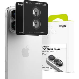 Ringke Camera Lens Frame Glass (2-pack) iPhone 16 Black