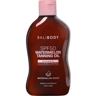 Bali Body - Vandmelon Sololie Spf 50 - Beskyttende Sololie - Tanning Oil Watermelon Spf 50 - For Women