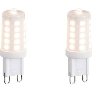 Sæt med 2 dæmpbare G9 LED-pærer opal 3W 250lm 2700K