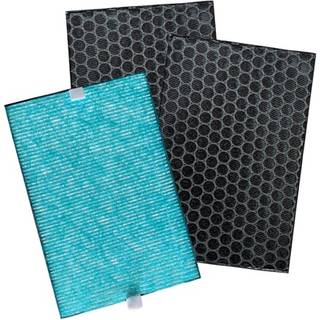 HEPA H13 2-i-1 aktivt kul filter 3-pak