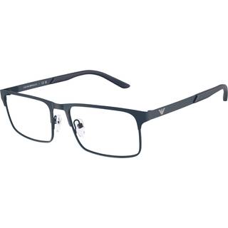 Emporio Armani Mand EA1170 3396 Optiske stel Metal Blå Transparent Firkantet Normal - Blå