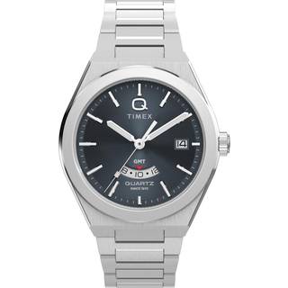 Timex Continental GMT Grey Dial Stainless Steel Men's Watch TW2Y12100