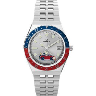 TIMEX Q X Peanuts Red Car GMT