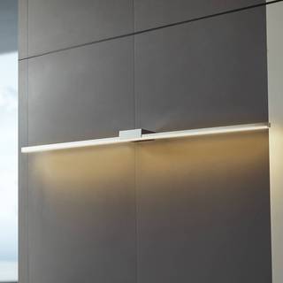 Lucande LED-spejllampe Kivana, krom, metal, 120 cm, IP44