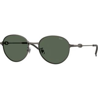 DIESEL Unisex DL1012D 100971 Solbriller Metal Grå Grøn Rund Normal