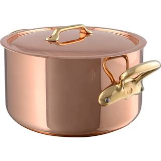 Gryde med låg fra Mauviel - Copper farve - Kobber/Rustfrit stål