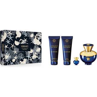 Versace Pour Femme Dylan Blue Gavesæt 100ml EDP + 5ml EDP + 100ml Shower Gel + 100ml Body Lotion