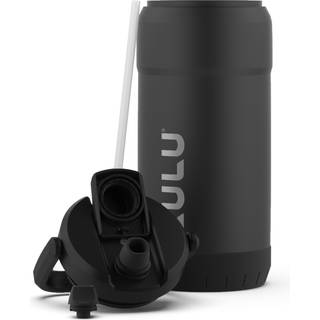 ZULU Goals 101oz Vakuum Triple Wall Isolated | Store vandflaske termoser i rustfrit stl med brehndtag | Chug og halmtud | Rejse Gym Vandrecamp