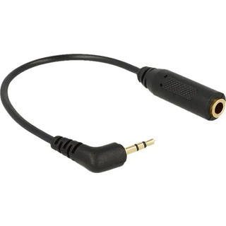 Vinklet Minijack 4 pin han til Microjack 3 pin hun adapterkabel
