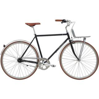 Raleigh Yate Cargo Herre 7 Gear - Mat Sort - Citybikes til herrer - 60 cm