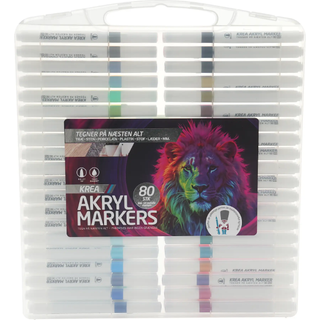 Danpen Akrylmarkers 80 stk (På lager i varehus)