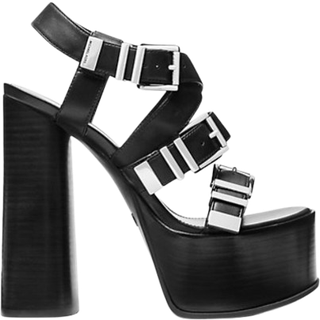 MK Darrington Leather Platform Sandal - Black - Michael Kors - EU 36
