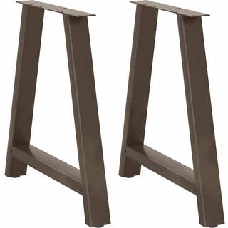 Sofabordben A-Formet Stål - Naturfarvet / 70 x (72-73) cm