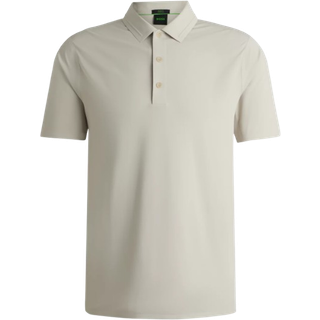 BOSStil mænd. 50519853 Polo x Matteo Berrettini beige (M), Casual, Korte ærmer, Genanvendt polister, Bæredygtig