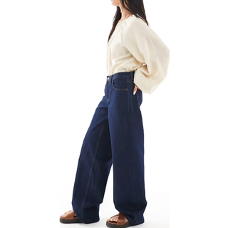 Topshop Cinch Low Rise Relaxed Jean