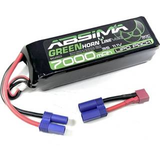 11.1V Lipo batteri med 7000 mAh, 50C i Softcase med EC5/ Deans stik