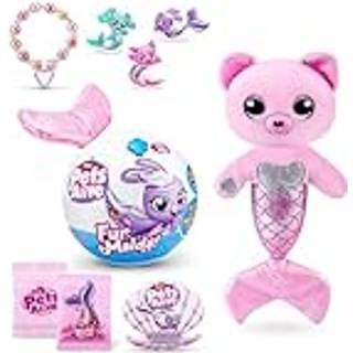 Pets Alive Furmaids fra ZURU Mermaid Plush Interactive Lights Sounds Girls Toy (Pink Kitten)
