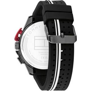 Black Silicone Strap Chronograph Watch