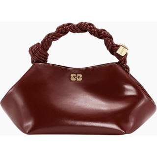 Ganni Bou Bag Small Patent Oleatex A6499 - Burgundy - GANNI - Bordeaux One Size