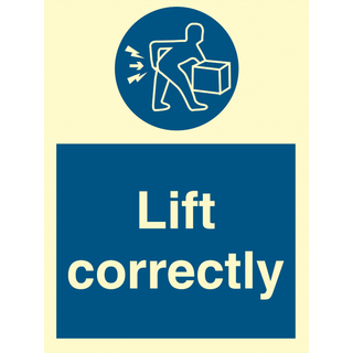 Lift correctly - Efterlysende Vinyl HI150 - 150 x 150 mm