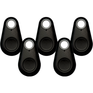 Bluetooth Nøglefinder Sort - 5 stk