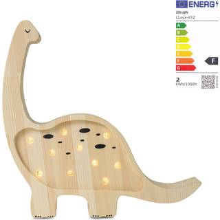 Little Lights Lampe Dinosaur, Træ