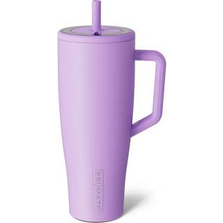 Brate Era 40 Oz tumbler med håndtag og halm | 100% lækagesikker isoleret tumbler med låg og halm | Lavet af rustfrit stål | Cup Holder Venlig bas