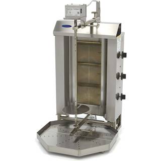 Kebab Grill - 3 brændere - 30 kg kød - gas