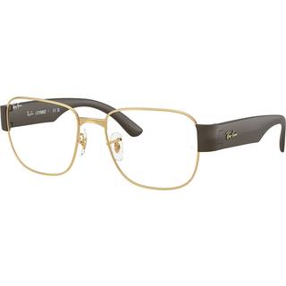Ray - Ban Unisex RX6532 2500 Optiske stel Metal Guld Transparent Firkantet Normal