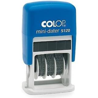 Colop S120 Mini Dater Stamp - Black Ink | 104834 | 4mm justerbar selvb?jningsdatestempel | Manuelt justerbar - k?rer i 12 ?r