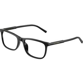 Dolce & Gabbana Mand DG3427 501 Optiske stel Acetat Sort Transparent Firkantet Normal