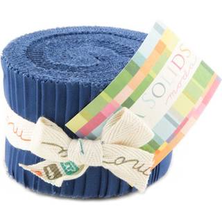 Bella Solits Admiral Blue Jr Jelly Roll (9900JJR 48) af Moda House Designer til Moda