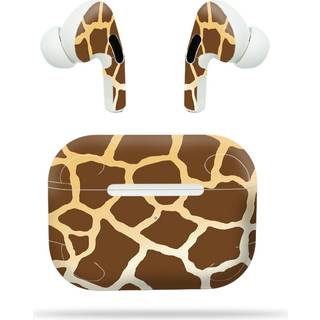 Mightyskins kompatible med Apple AirPods Pro - Giraffe | Beskyttende holdbar og unik vinylmærkatindpakningsdæksel | Let at anvende Fjern og skift