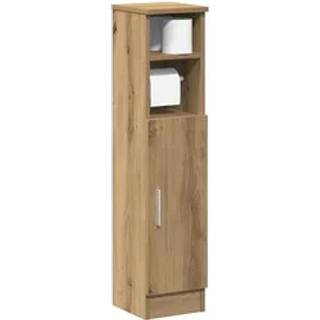 Badeværelsesskab Med Rulleholder 20,5x22x90 Cm - artisan eg