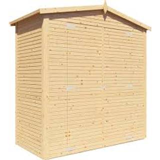 Redskabsskur Redskabsrum Haveskur i træ, Bertilo Cubico 3, 2,07x2,02x2,08m,4,1m²,Natur