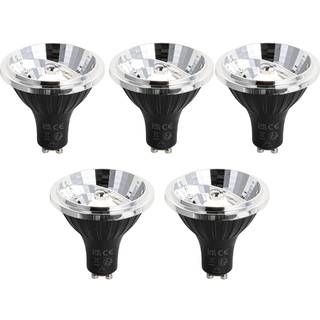 Sæt med 5 GU10 3-trins dæmpbar LED-pære 70mm 6,5W 600LM 3000K