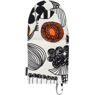Marimekko Puutarhurin parhaat grillhandske White-black-orange