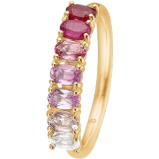 Mads Z - Poetry Ruby ring i 14kt. guld med ægte sten
