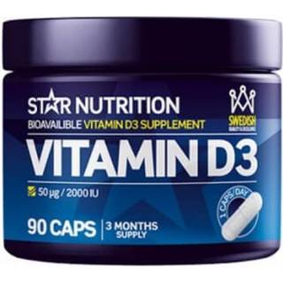 Star Nutrition Vitamin D3, 90 caps