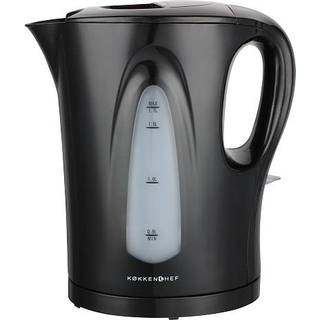 Køkkenchef elkedel 1,7 liter - sort (På lager i varehus)