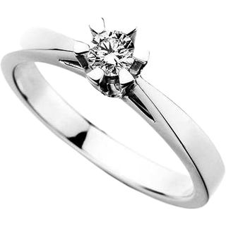 Prinsesse Ring 0,30 ct. i 14 Karat Hvidguld fra Scrouples