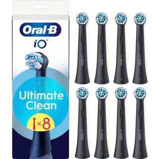 Oral-B iO Ultimate Clean børstehoveder 8 stk., sort ➞ På lager - klar til levering