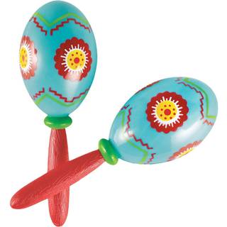 Amscan Fiesta Cinco de Mayo Plastic Maracas 7 """" Multifarve