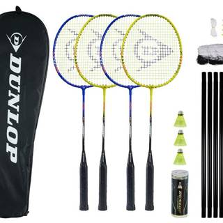 Dunlop Sports Nitro-Star SSX 1.0-4 Player Badminton Set med net