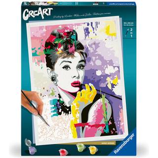Audrey Hepburn CreArt Paint by Numbers Painting Set 30 x 40 cm