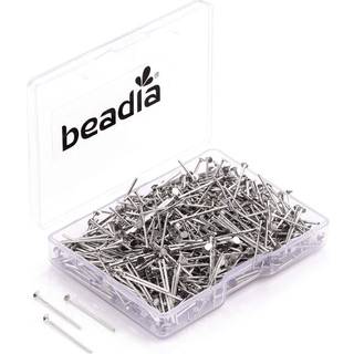 Beadia Head Pins Platinum til DIY -smykker, der fremstiller 20 mm 500stk