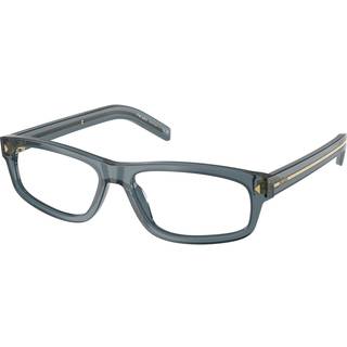 Prada Mand PR B02V 17T1O1 Optiske stel Acetat Guld Transparent Firkantet Normal